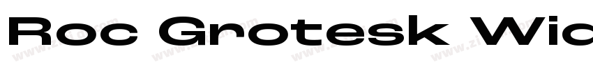 Roc Grotesk Wide Med字体转换